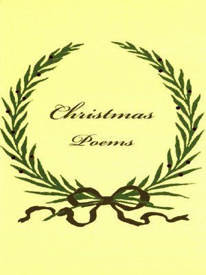 cover image of Christmas Poems